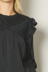 Crossed Paths Top - Black