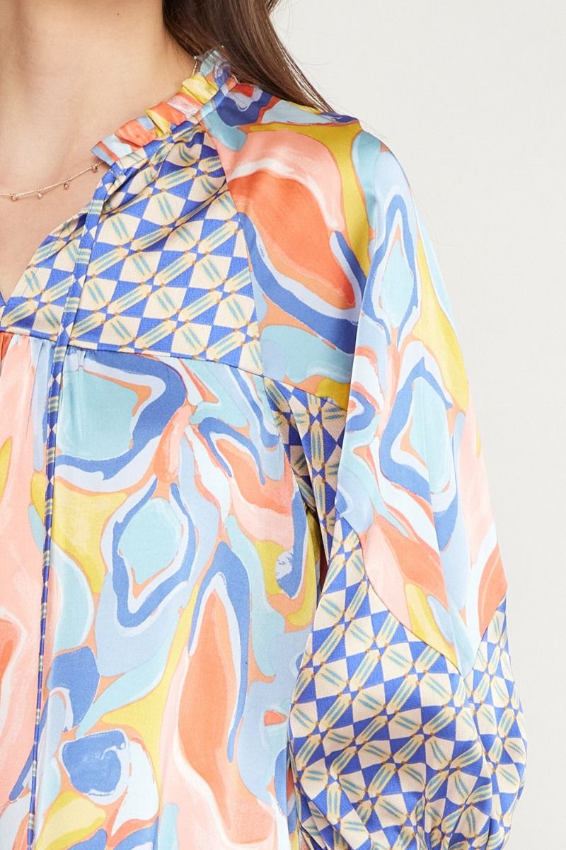 Abstract Visions Top - Blue