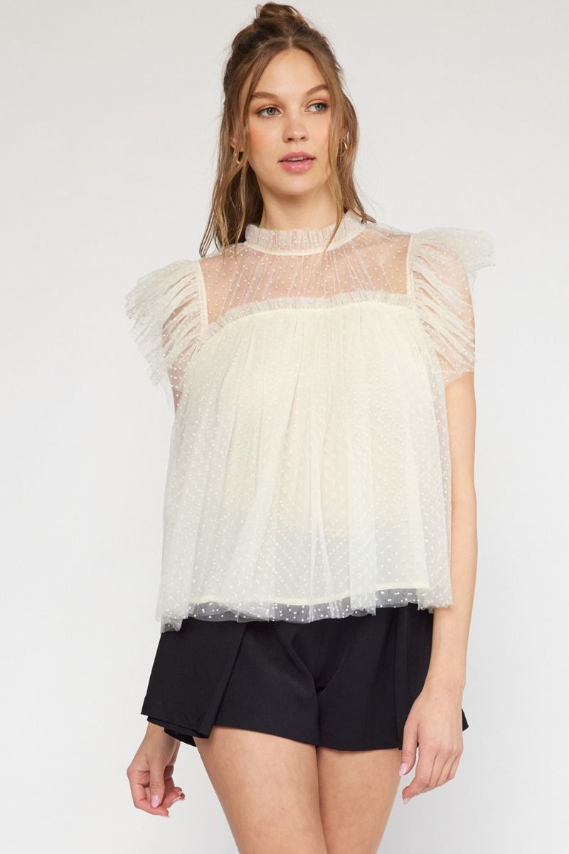 Sitting Pretty Top - Cream