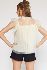 Sitting Pretty Top - Cream