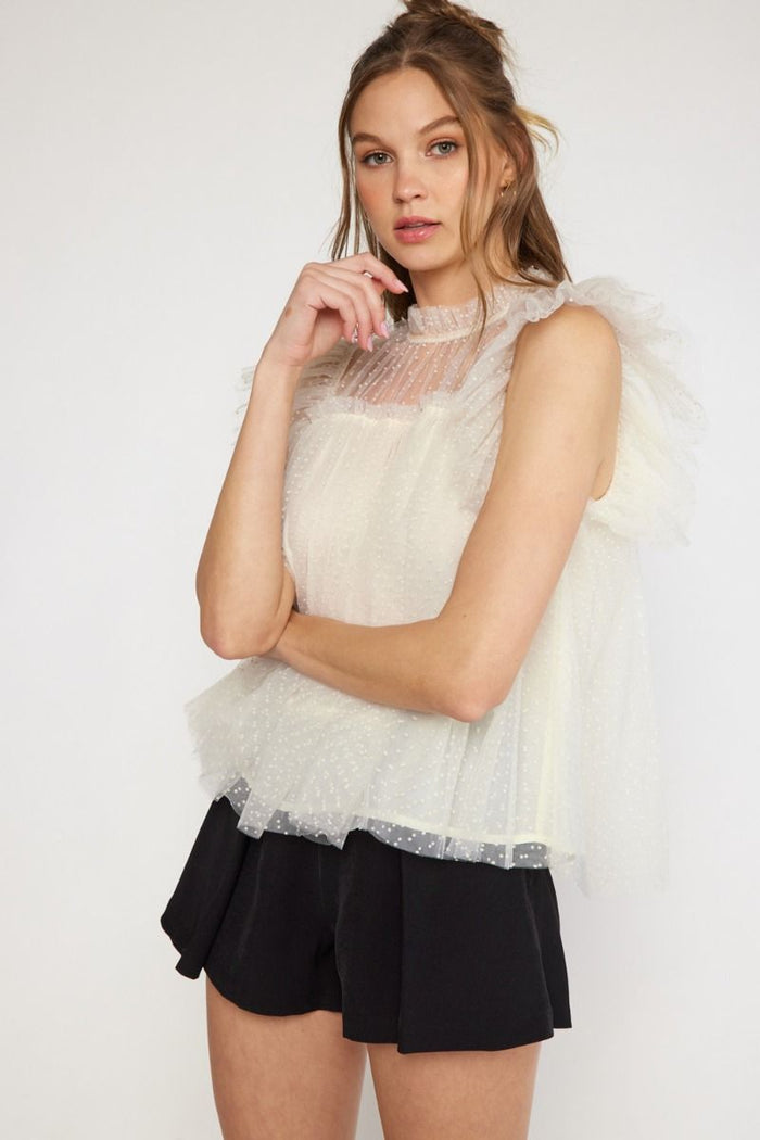 Sitting Pretty Top - Cream