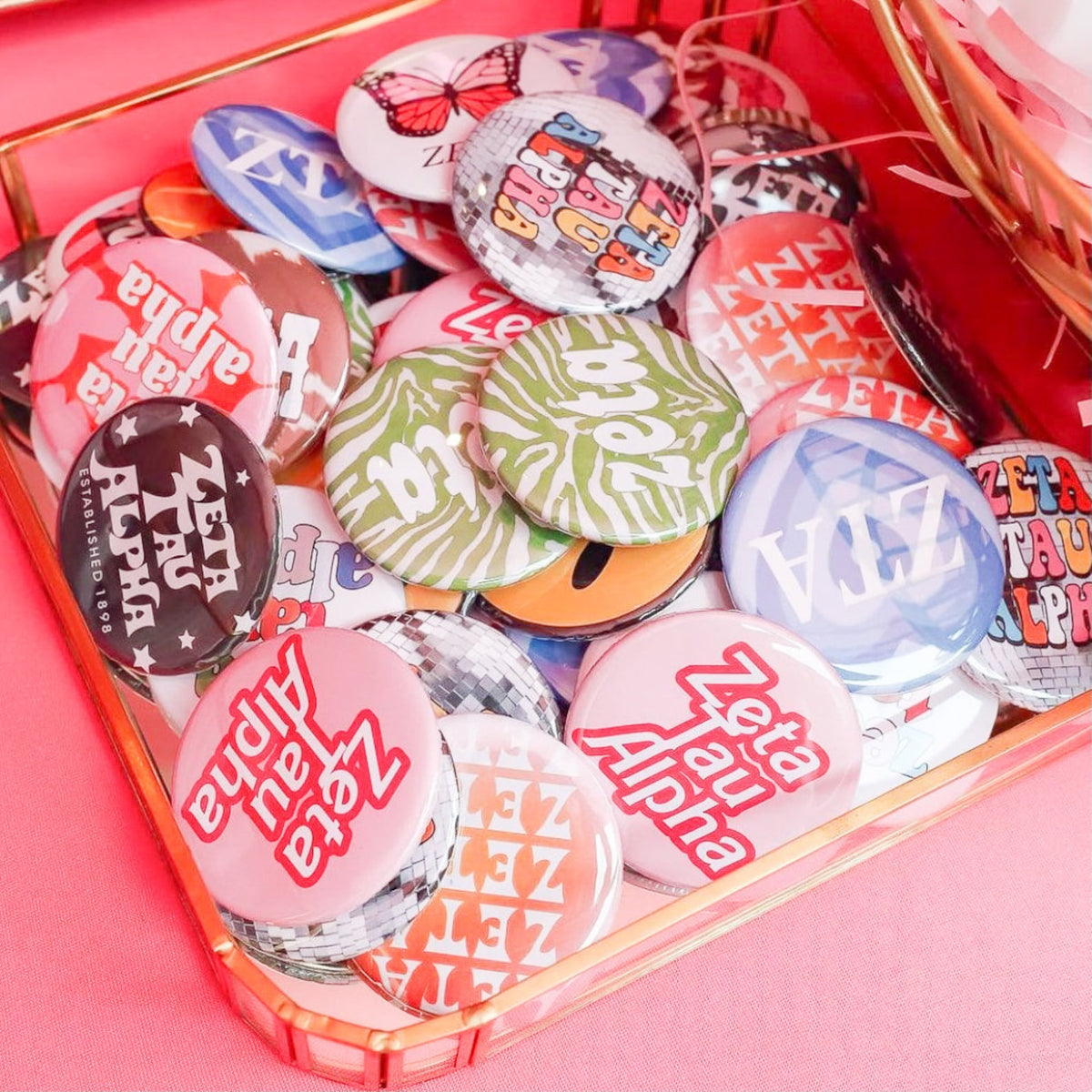 Assorted Sorority Buttons