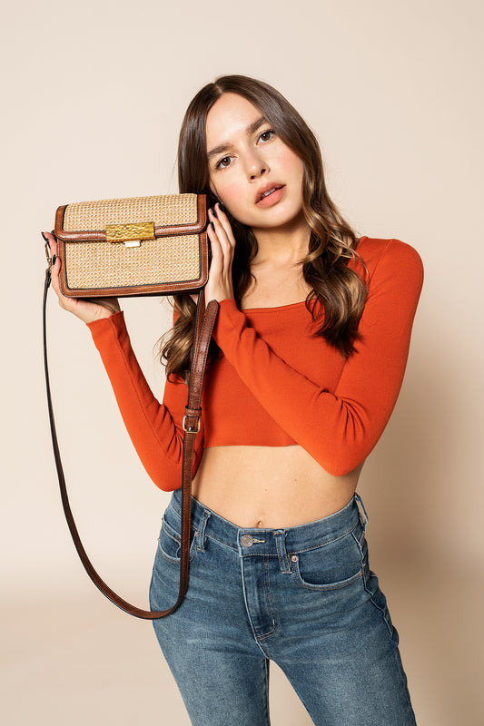 Elizabeth Straw Crossbody