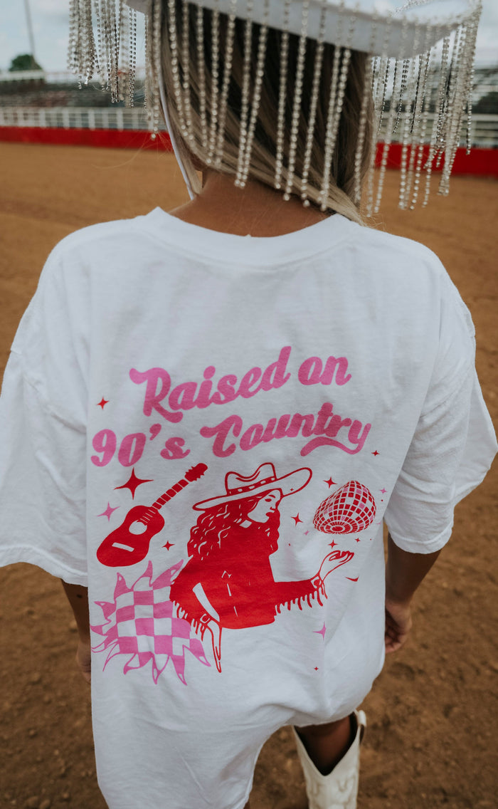 Raised On '90s Country Oversized Tee