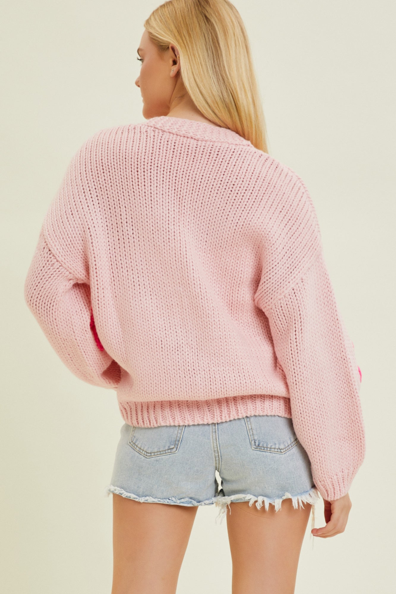 Flower Charm Cardigan - Pink – Sage in Bloom