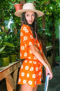Flower Shower Shorts - Orange