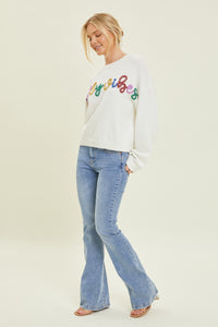 Jolly Vibes Sweater - White