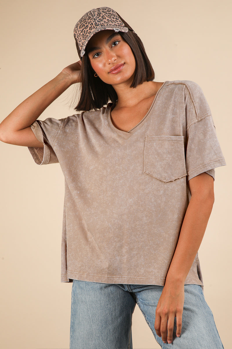 Breathe Easy Top - Taupe