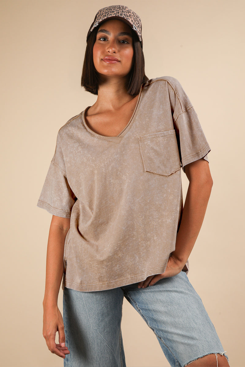 Breathe Easy Top - Taupe