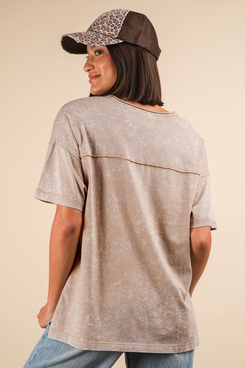 Breathe Easy Top - Taupe