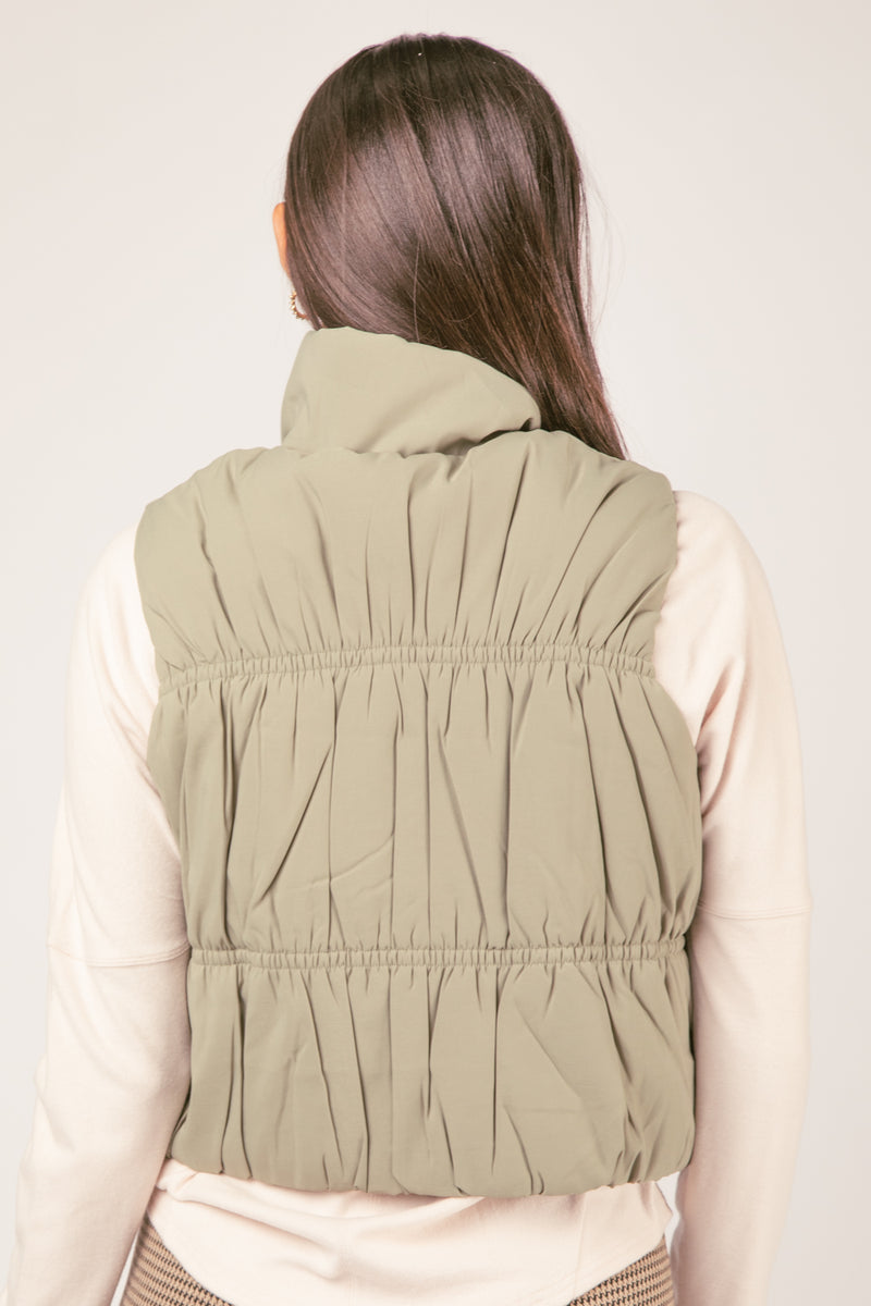 Delicate Warmth Vest - Sage