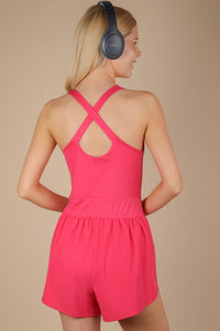 Run The Show Romper - Pink