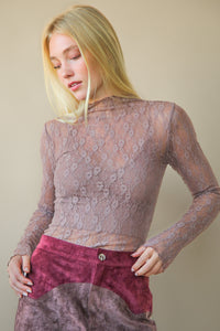 Transparent Touch Top - Mocha