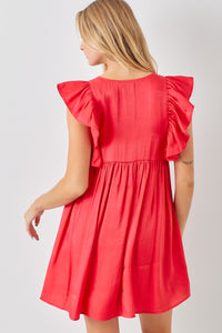 Gleam & Glisten Dress - Red