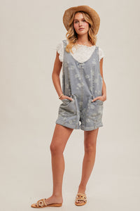 Wild Bloom Romper - Denim