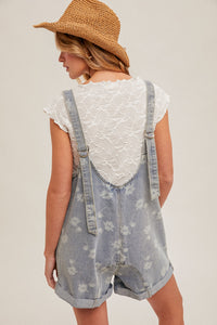 Wild Bloom Romper - Denim