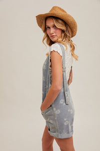 Wild Bloom Romper - Denim