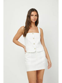 Bottom Line Top - White