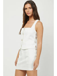 Bottom Line Top - White