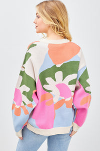 Abstract Form Sweater - Cream