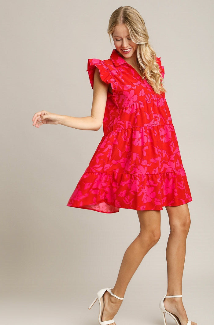 Plant Your Roots Dress - Red