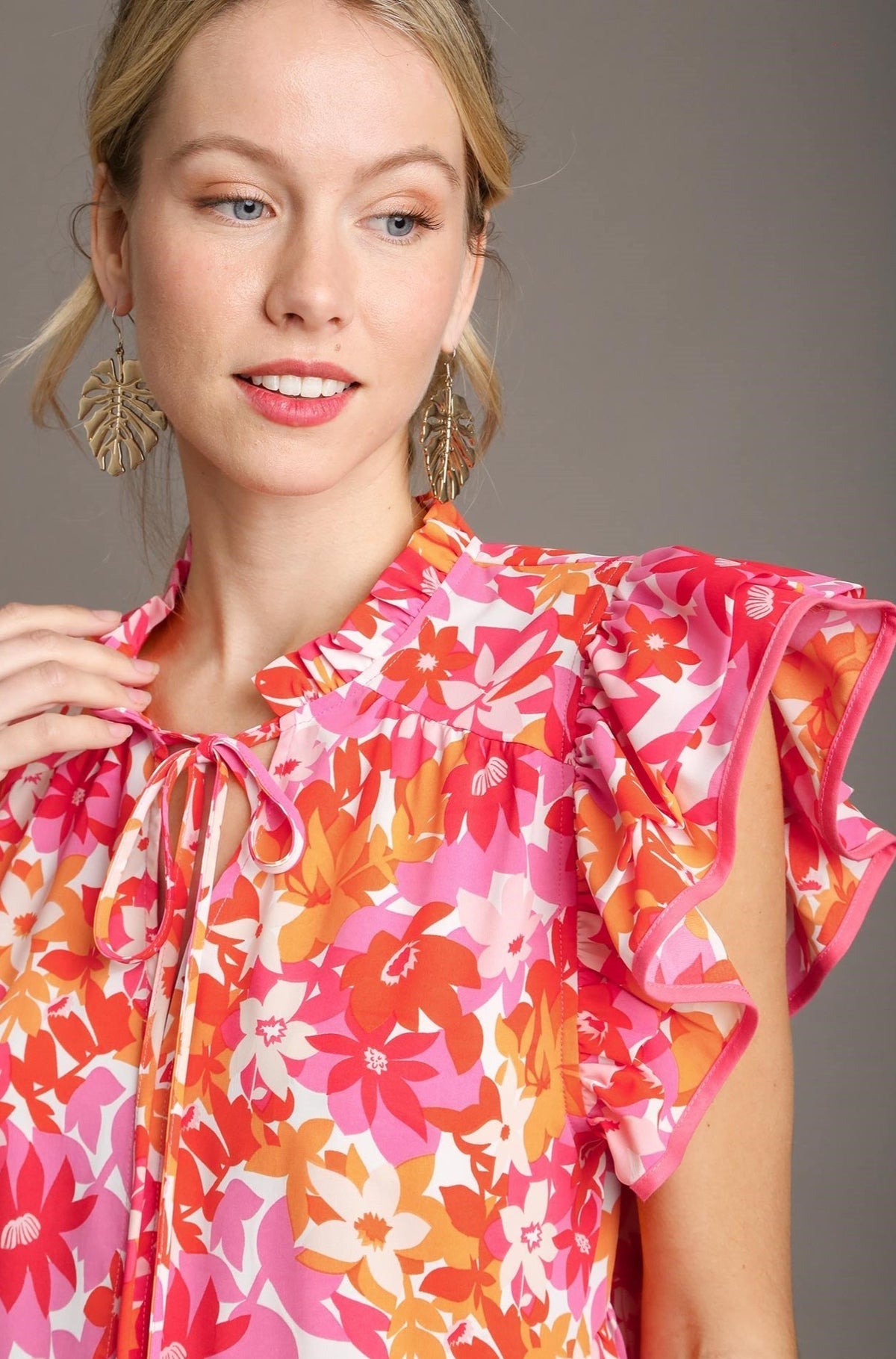 Frankly Floral Top - Red