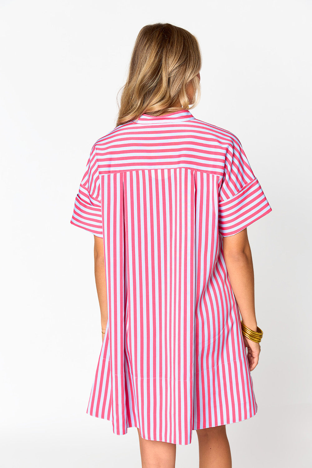 Striped Reverie Dress - Red