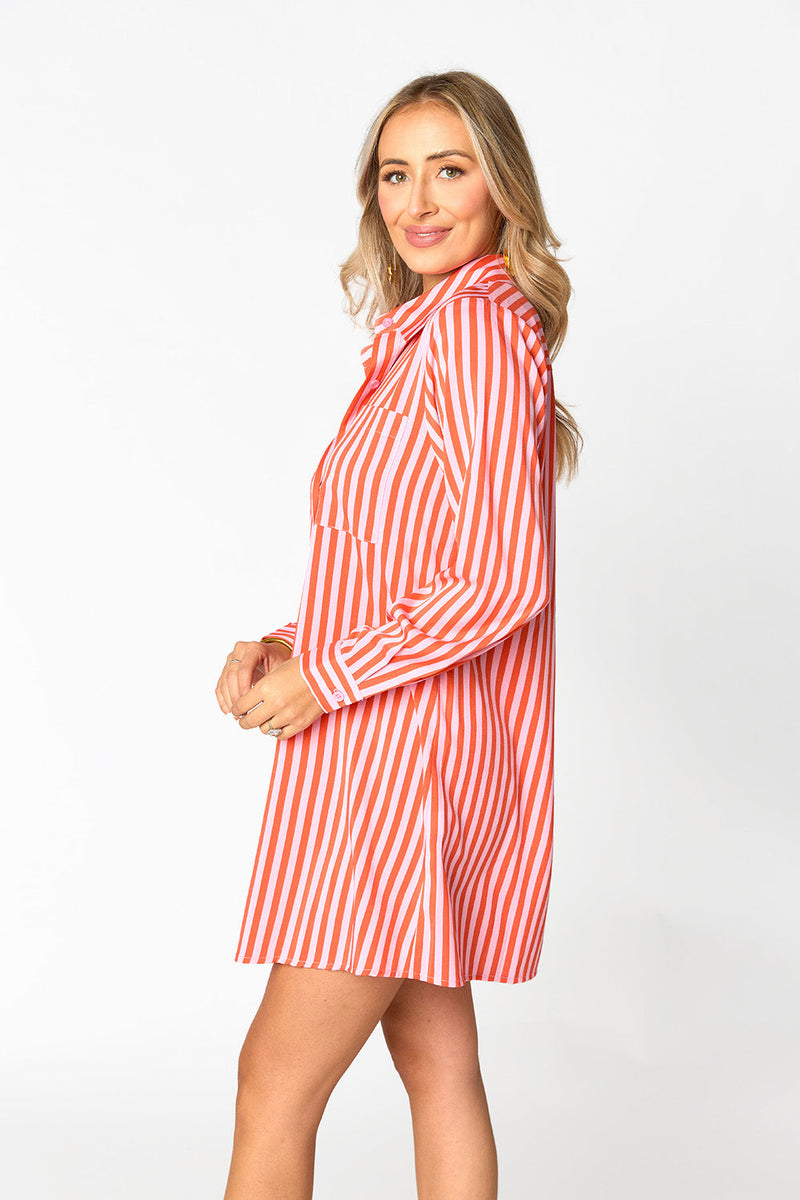 Contemporary Moment Dress - Red