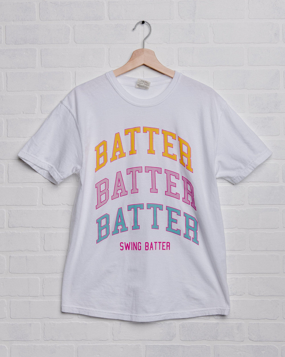 Batter Batter Batter Tee - White