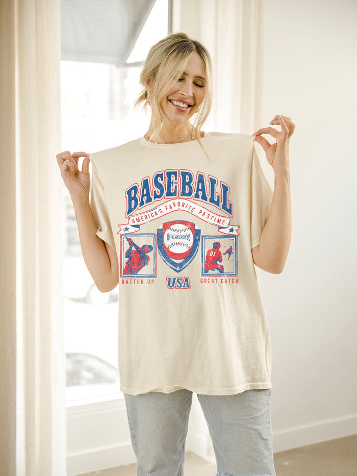 Baseball Patch Tee - Off White