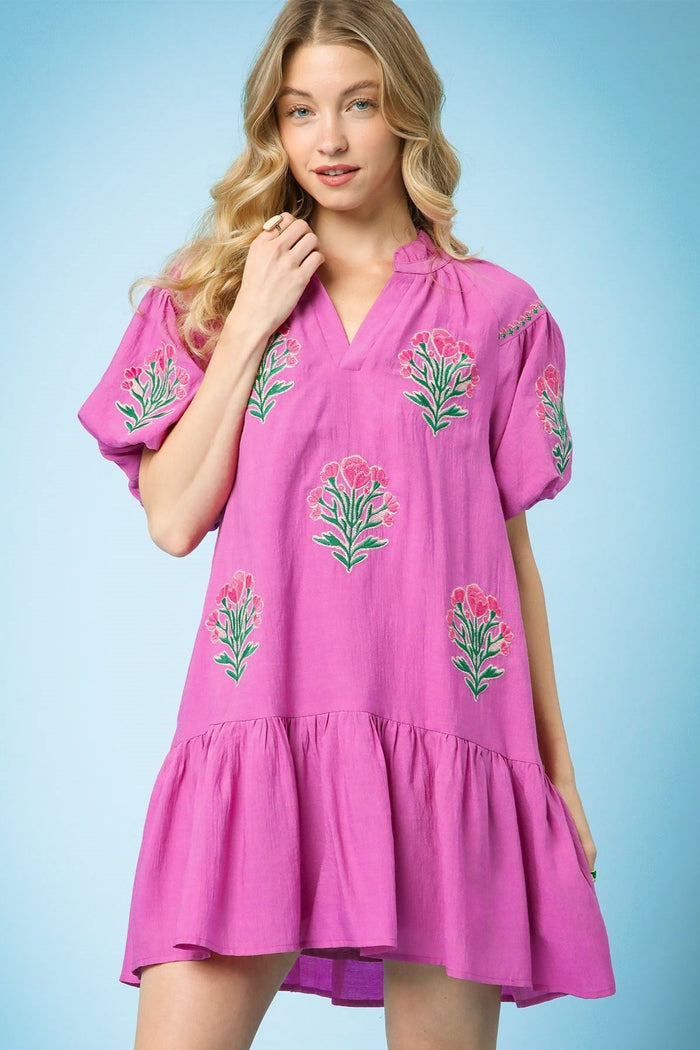 Floral Whisper Dress - Orchid