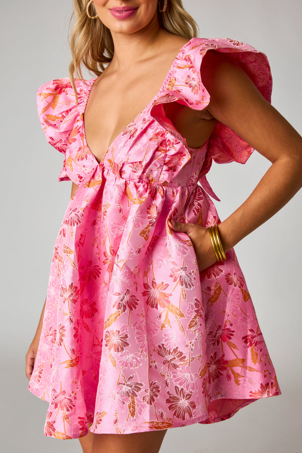 Regal Poise Dress - Pink