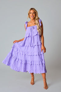 Top Tier Dress - Purple