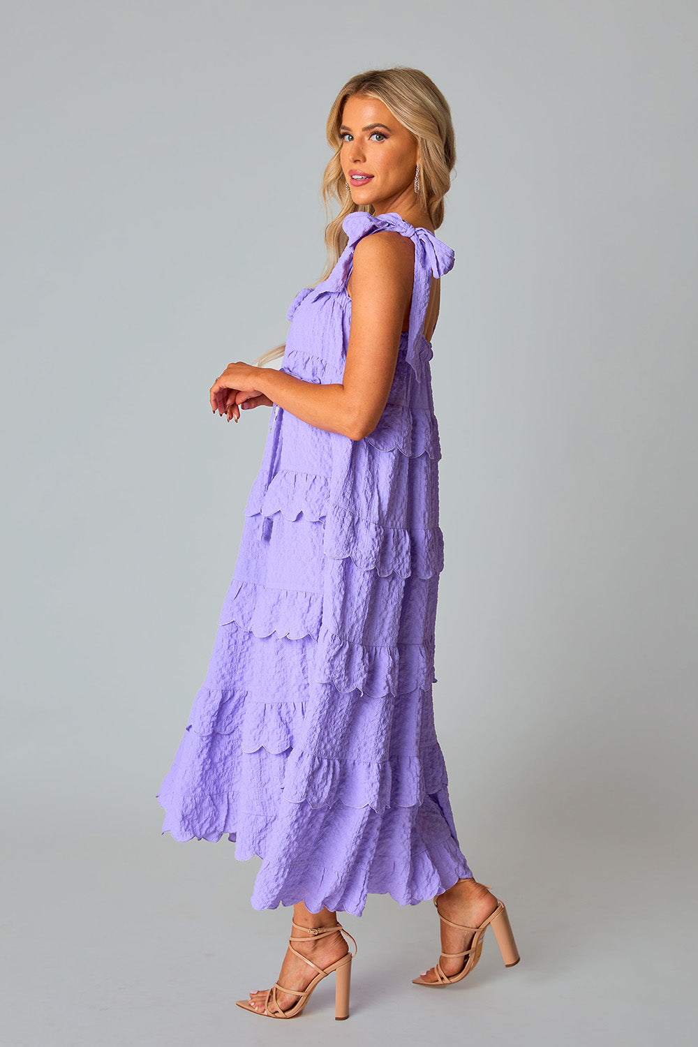 Top Tier Dress - Purple