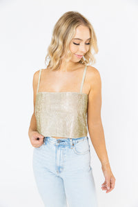 In The Spotlight Top - Gold