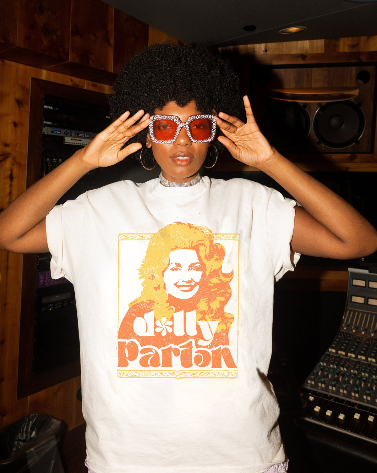 Dolly Parton Gold Portrait Tee