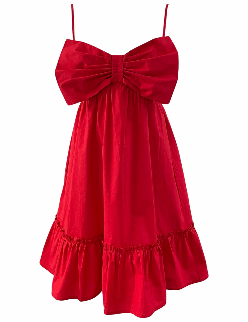 Present Moment Dress - Scarlet