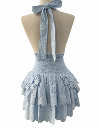 Flirtatious Charm Dress - Light Blue