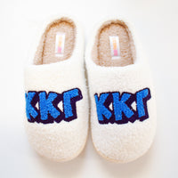 Chenille Sorority Slippers - KKG