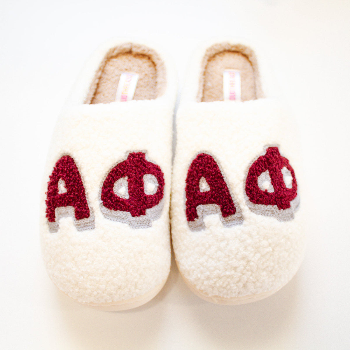 Chenille Sorority Slippers - APhi