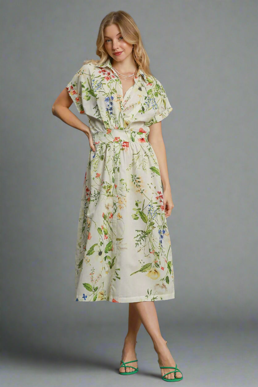 Pressing Flowers Dress - Cream