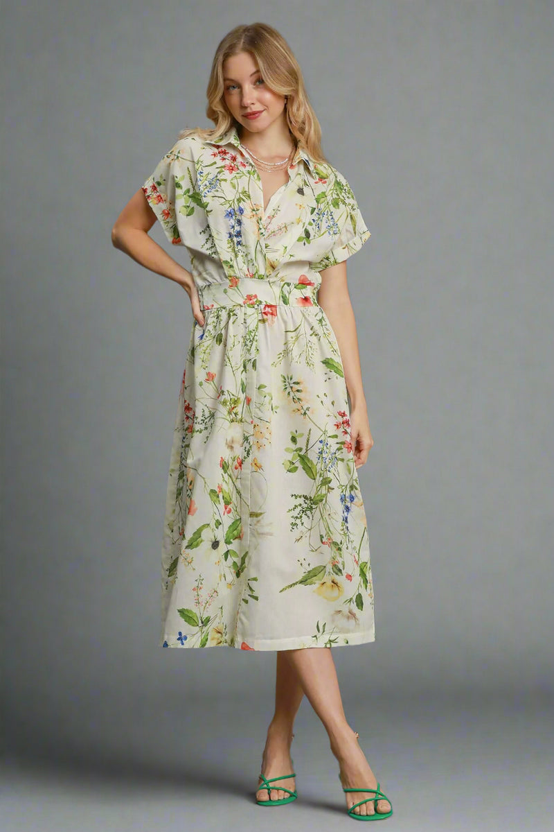 Pressing Flowers Dress - Cream