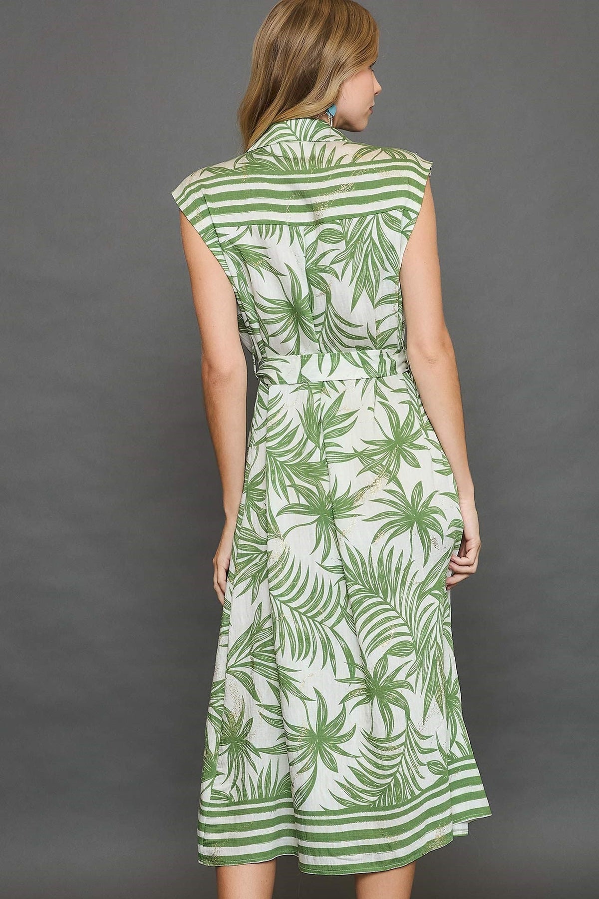 Palm Kissed Dress - Green