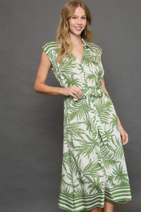 Palm Kissed Dress - Green