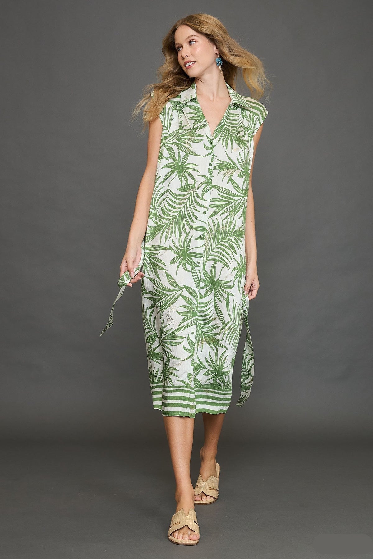 Palm Kissed Dress - Green