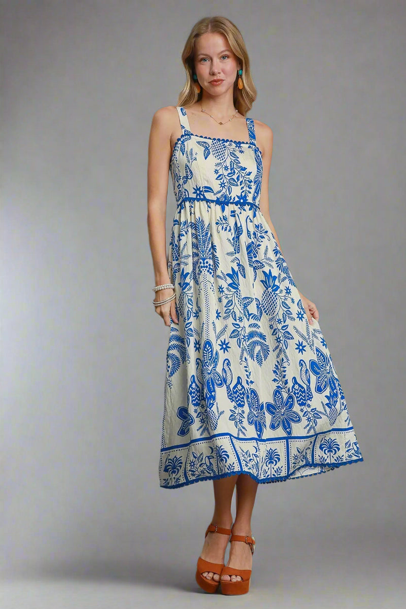 Slice of Paradise Dress - Blue