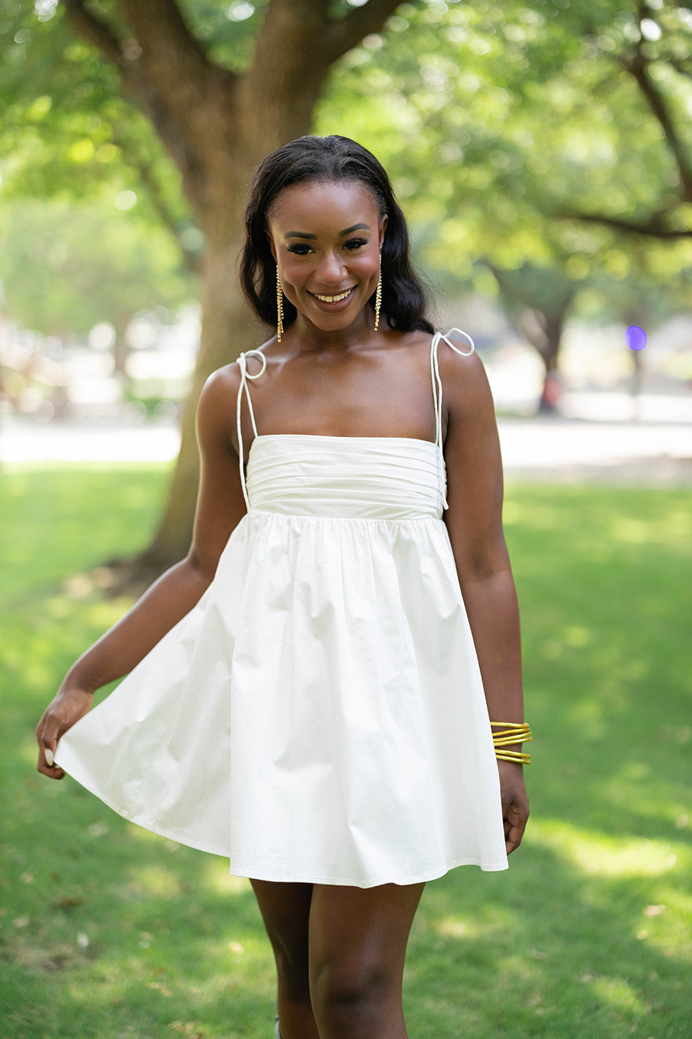 Sweet & Sassy Dress - White