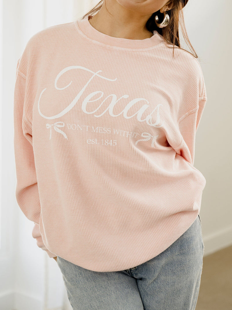 Texas Bows Sweatshirt - Pink