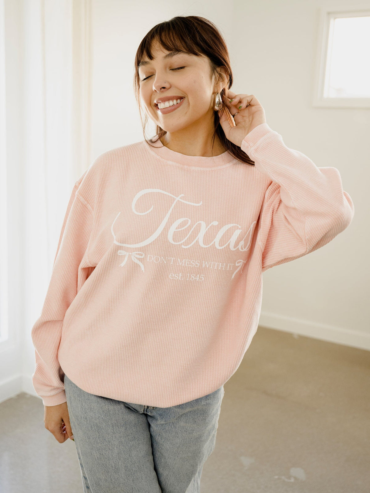 Texas Bows Sweatshirt - Pink