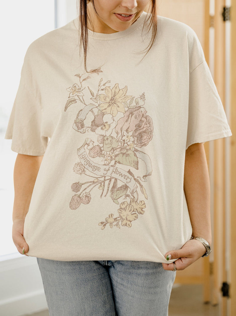 Language Of Flowers Tee - Off White